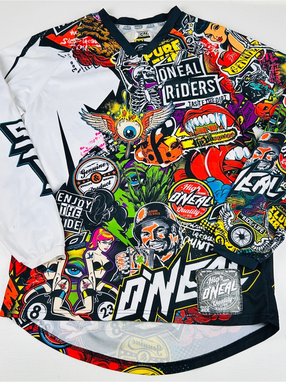 O'Neil Riders Mayhem Lite Crank Jersey AOP All Over Print Longsleeve Motocross